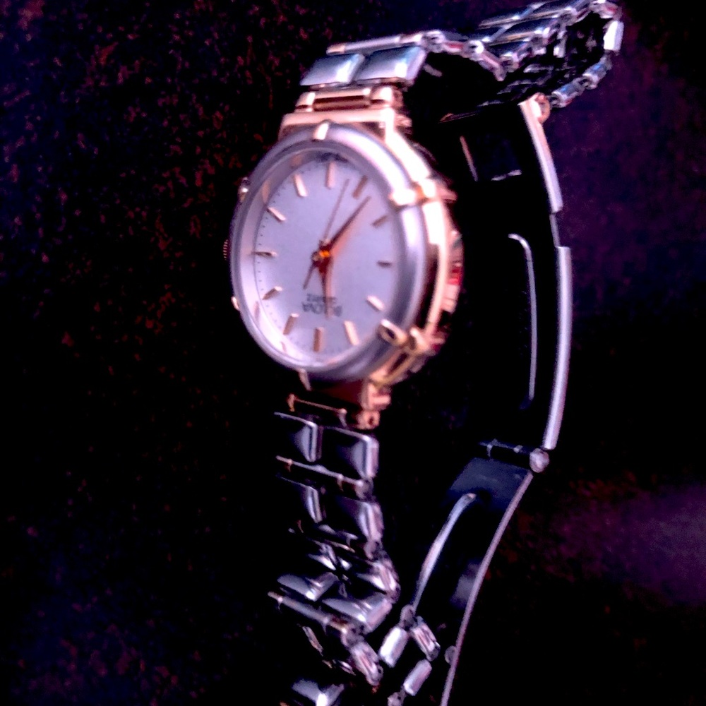 Women’s Bulova chain watch gold and silver tone